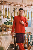 The Courtyard Men Baju Melayu Cekak Musang - Chili Pepper