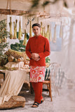 The Courtyard Men Baju Melayu Cekak Musang - Chili Pepper