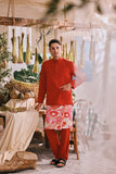 The Courtyard Men Baju Melayu Cekak Musang - Chili Pepper