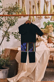 The Courtyard Babies Baju Melayu Cekak Musang - Black