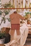 The Courtyard Babies Baju Melayu Cekak Musang - Milky Brown