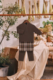 The Courtyard Babies Baju Melayu Cekak Musang - Dark Olive