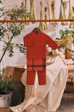 The Courtyard Babies Baju Melayu Cekak Musang - Spice Red