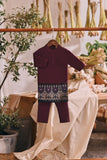 The Courtyard Babies Baju Melayu Cekak Musang - Purple Manggis