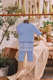 The Courtyard Babies Baju Melayu Cekak Musang - Ice Blue