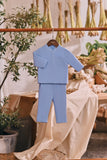 The Courtyard Babies Baju Melayu Cekak Musang - Ice Blue