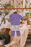 The Courtyard Babies Baju Melayu Cekak Musang - Dusty Purple