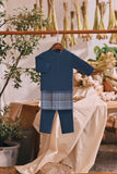 The Courtyard Babies Baju Melayu Cekak Musang - Deep Blue