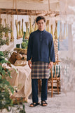 The Courtyard Men Baju Melayu Cekak Musang - Navy