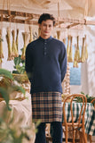 The Courtyard Men Baju Melayu Cekak Musang - Navy