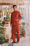 The Courtyard Men Baju Melayu Cekak Musang - Spice Red