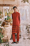 The Courtyard Men Baju Melayu Cekak Musang - Spice Red