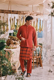 The Courtyard Men Baju Melayu Cekak Musang - Spice Red