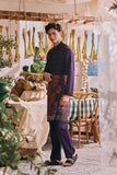 The Courtyard Men Baju Melayu Cekak Musang - Royal Purple