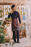 The Courtyard Men Baju Melayu Cekak Musang - Royal Purple