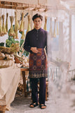 The Courtyard Men Baju Melayu Cekak Musang - Royal Purple