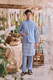 The Courtyard Men Baju Melayu Cekak Musang - Ice Blue