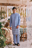 The Courtyard Men Baju Melayu Cekak Musang - Ice Blue