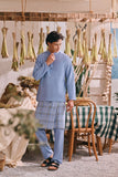 The Courtyard Men Baju Melayu Cekak Musang - Ice Blue