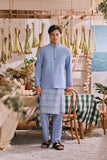 The Courtyard Men Baju Melayu Cekak Musang - Ice Blue