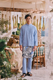 The Courtyard Men Baju Melayu Cekak Musang - Ice Blue