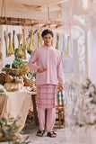 The Courtyard Men Baju Melayu Cekak Musang - Baby Pink