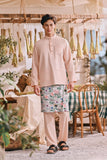 The Courtyard Men Baju Melayu Cekak Musang - Creamy