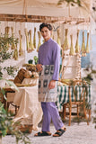 The Courtyard Men Baju Melayu Cekak Musang - Dusty Purple