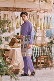 The Courtyard Men Baju Melayu Cekak Musang - Dusty Purple