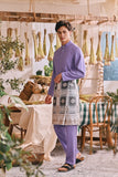 The Courtyard Men Baju Melayu Cekak Musang - Dusty Purple