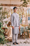 The Courtyard Men Baju Melayu Cekak Musang - Stone Grey
