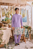 The Courtyard Men Baju Melayu Cekak Musang - Violet Powder
