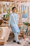 The Courtyard Men Baju Melayu Cekak Musang - Baby Blue