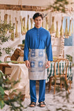 The Courtyard Men Baju Melayu Cekak Musang - Classic Blue