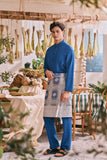 The Courtyard Men Baju Melayu Cekak Musang - Classic Blue