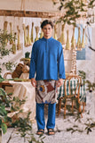 The Courtyard Men Baju Melayu Cekak Musang - Classic Blue