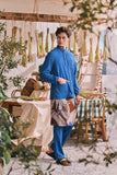 The Courtyard Men Baju Melayu Cekak Musang - Classic Blue