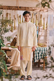 The Courtyard Men Baju Melayu Cekak Musang - Pastel Yellow