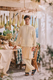 The Courtyard Men Baju Melayu Cekak Musang - Pastel Yellow