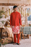 The Courtyard Men Baju Melayu Cekak Musang - Chili Pepper