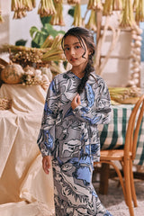 The Courtyard Side Tie Blouse - Breeze