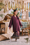 The Courtyard Kebarung Top - Purple Manggis