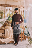 The Courtyard Men Baju Melayu Cekak Musang - Dark Burgundy