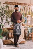 The Courtyard Men Baju Melayu Cekak Musang - Dark Burgundy