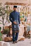 The Courtyard Men Baju Melayu Cekak Musang - Navy