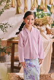 The Courtyard Kebaya Top - Baby Pink
