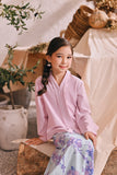 The Courtyard Kebaya Top - Baby Pink