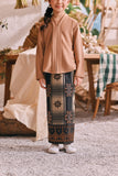 The Courtyard Jacquard Skirt - Caramel Regal