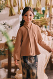 The Courtyard Kebaya Top - Milky Brown
