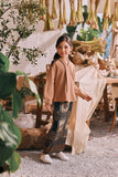 The Courtyard Kebaya Top - Milky Brown